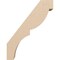 Ekena Millwork 5-inch W x 14-inch D x 18-inch H Valencia Rough Cedar Woodgrain TimberThane Knee Brace, Primed BRCUR05X14X18VALRCPR - alternate 2